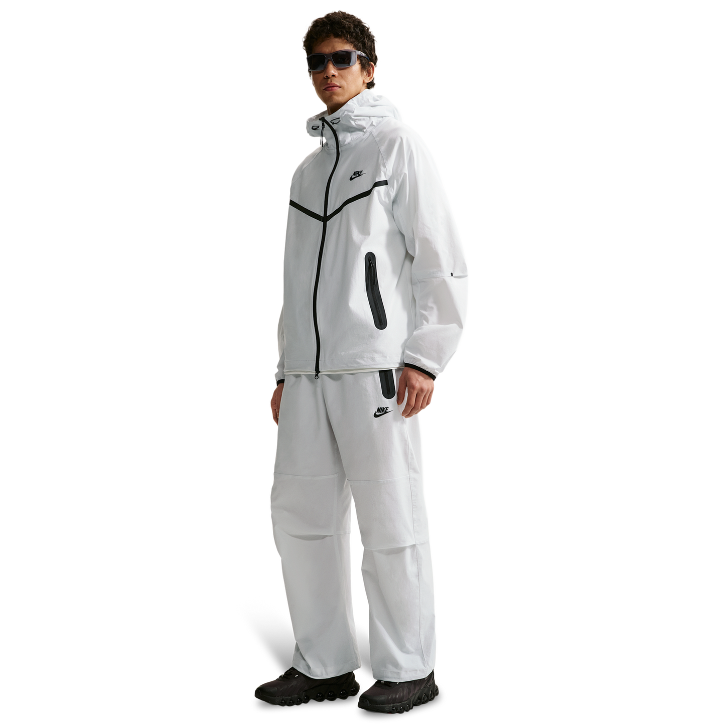 Nike Drifit Tech Woven Pant - Men's - Off White/Off White/Black