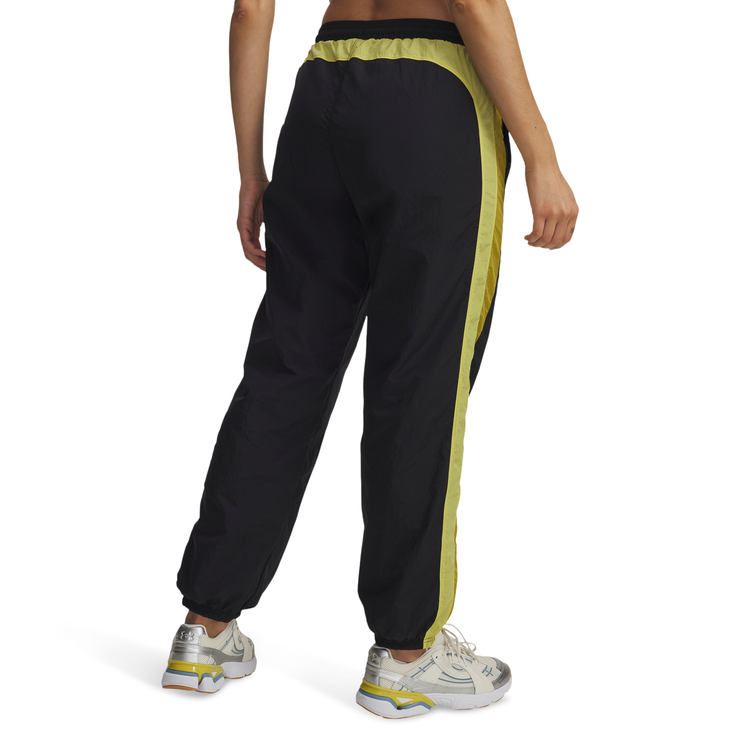 Under Armour Icon Crinkle Pant - Women's - Black/Yellow Shade/Green Legacy