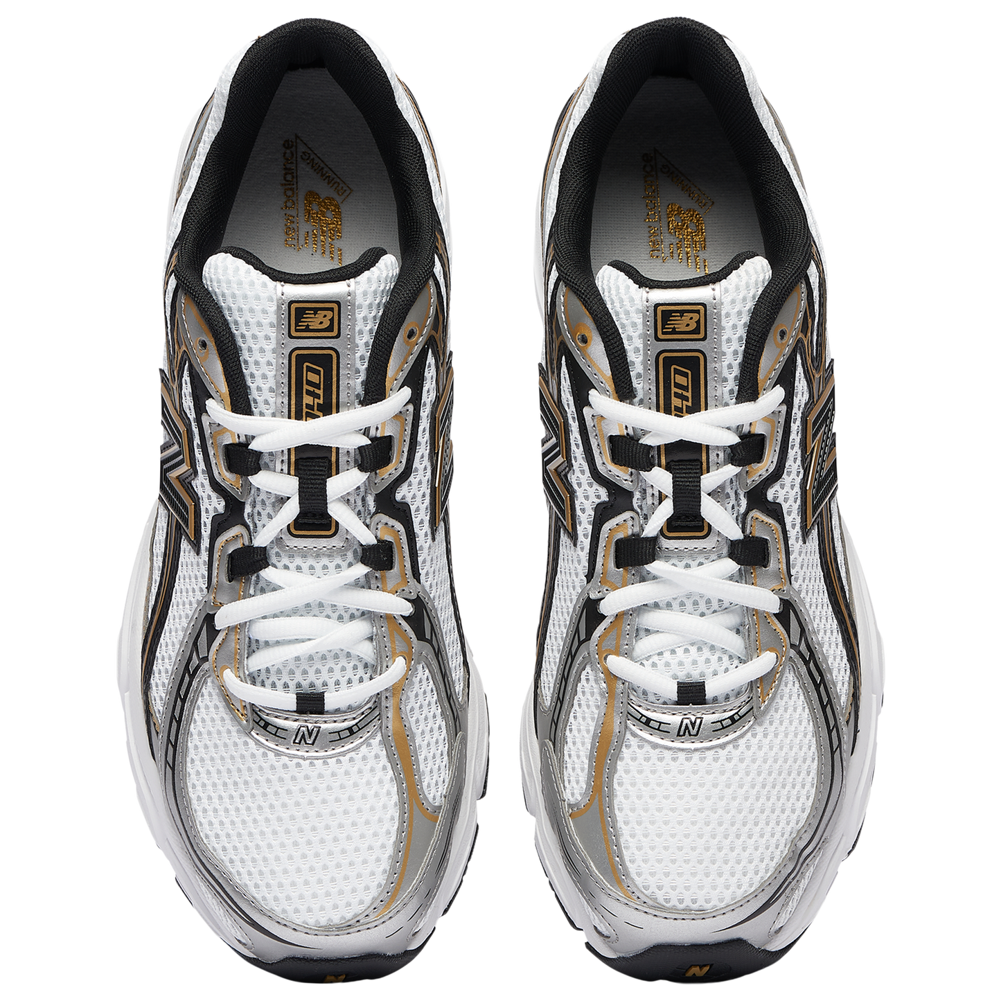 New Balance 740 - Men's - White/Black/Gold