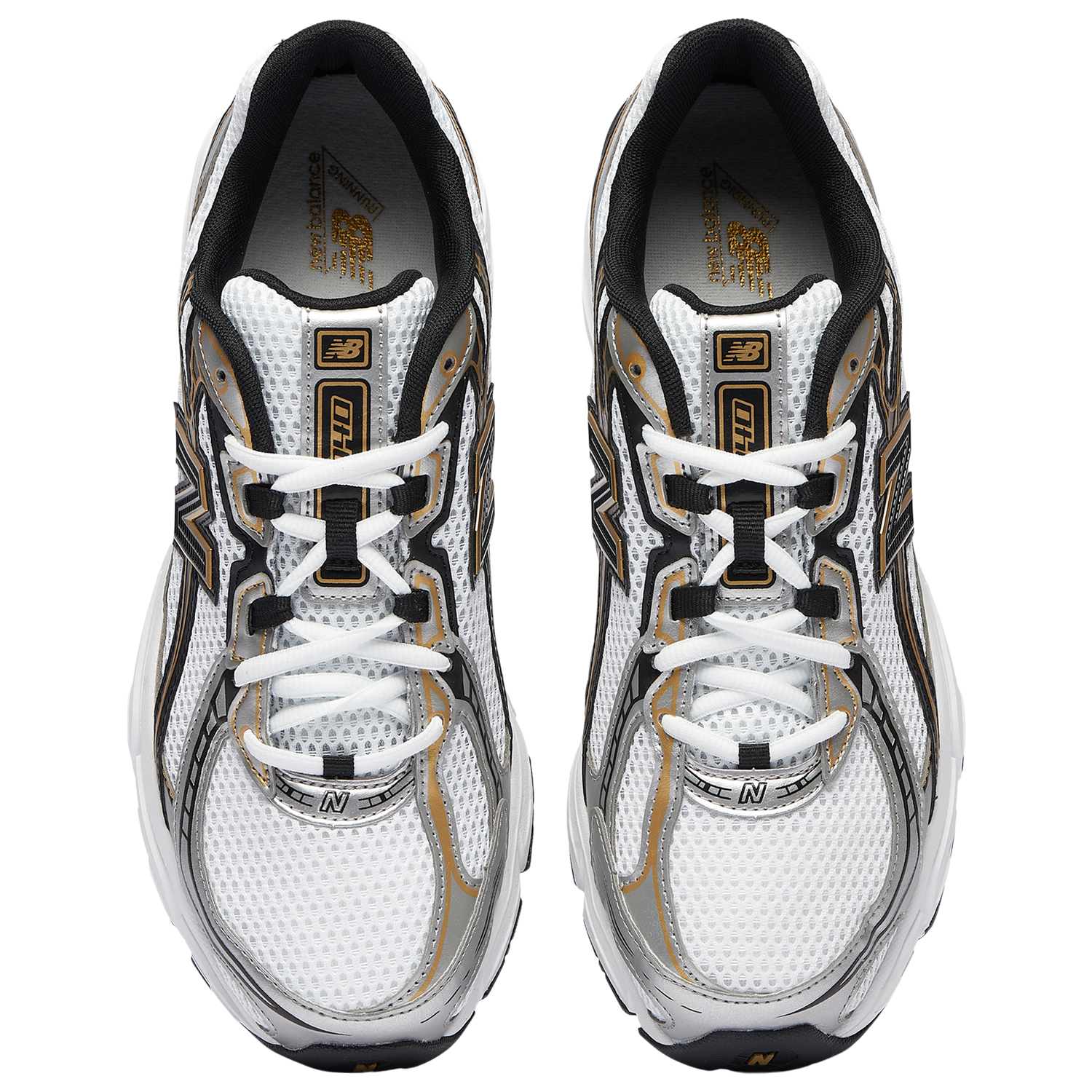 New Balance 740 - Men's - White/Black/Gold