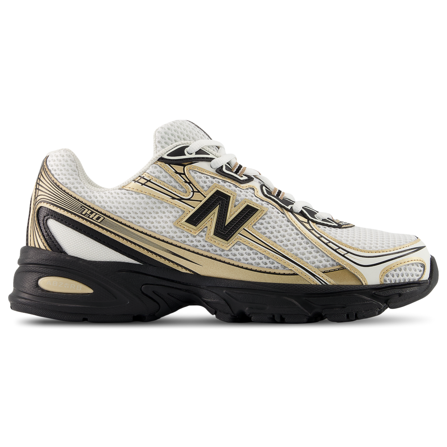 New Balance 740 - Women's - Black/White/Gold