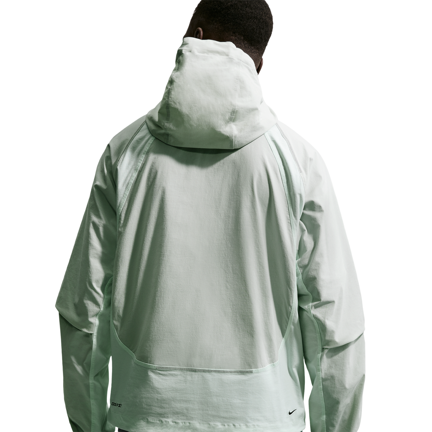 Nike Tech Drifit Woven CB FZ Windrunner Jacket - Men's - Light Silver/Black/Barely Green
