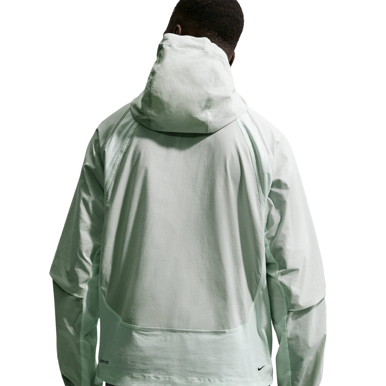 Nike Tech Drifit Woven CB FZ Windrunner Jacket - Men's - Light Silver/Black/Barely Green