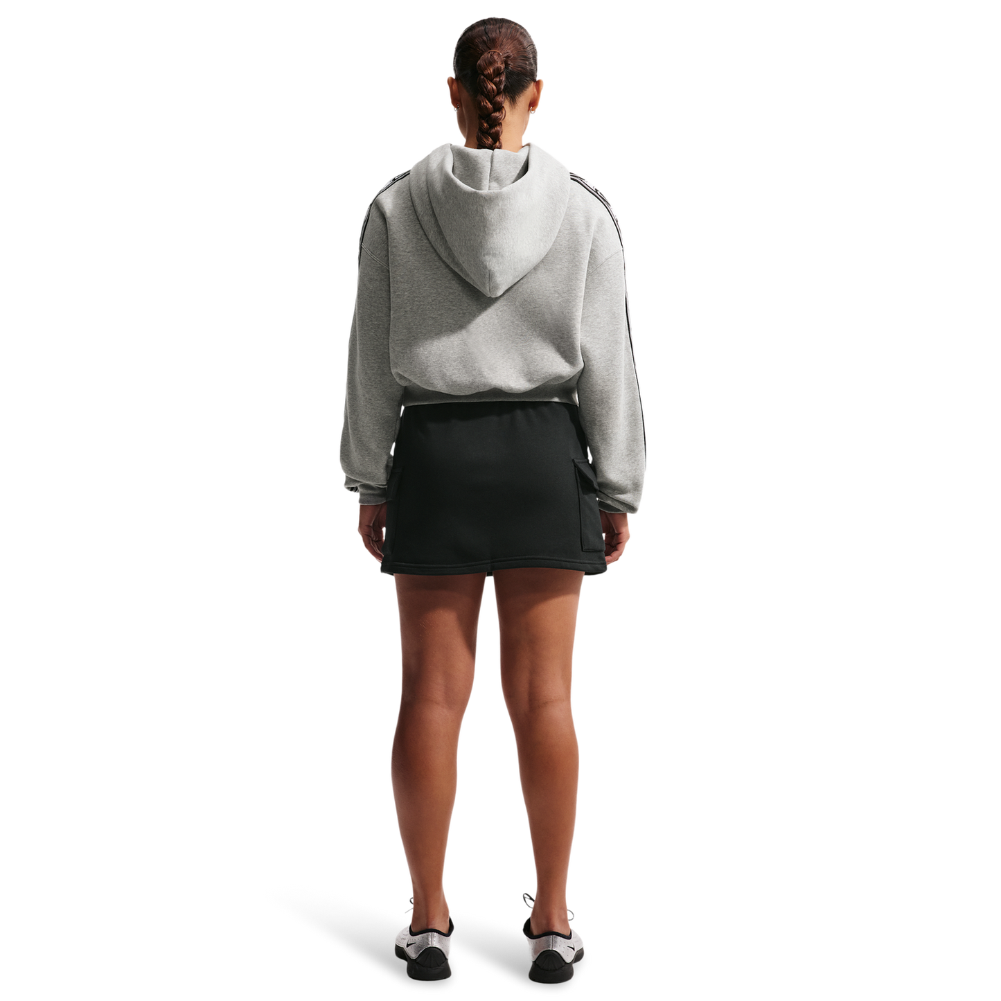 Nike NSW Phoenix Fleece Cargo Mini Skirt - Women's - Sail/Black