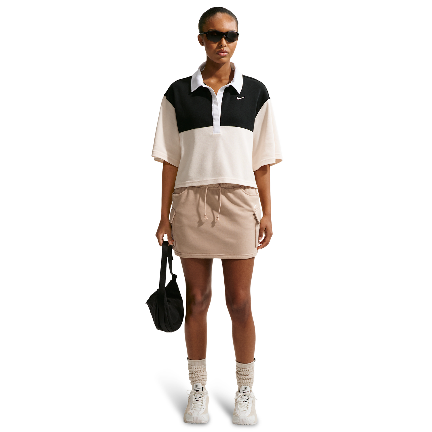 Nike NSW Phoenix Fleece Cargo Mini Skirt - Women's - Linen/Sail