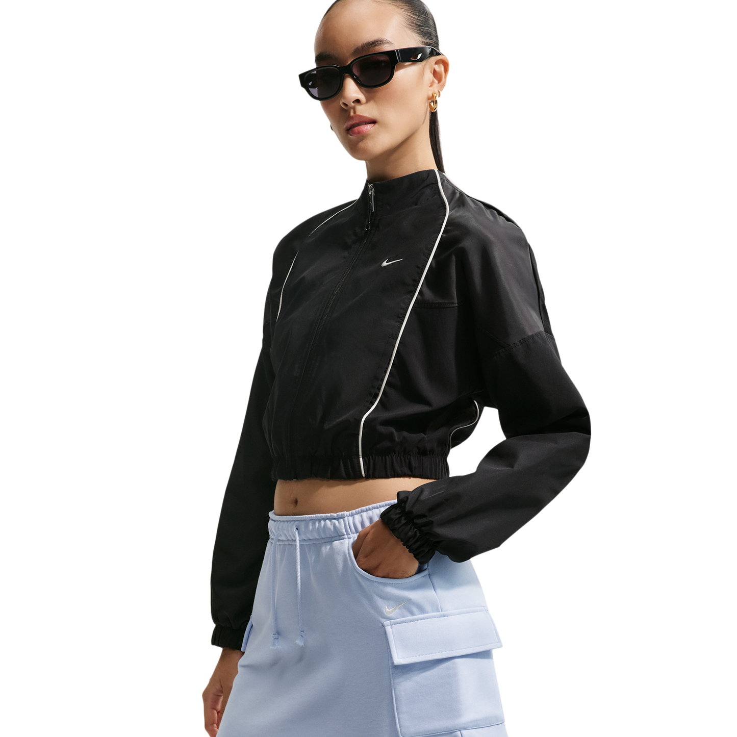 Nike NSW Phoenix Fleece Cargo Mini Skirt - Women's - Hydrogen Blue/Sail