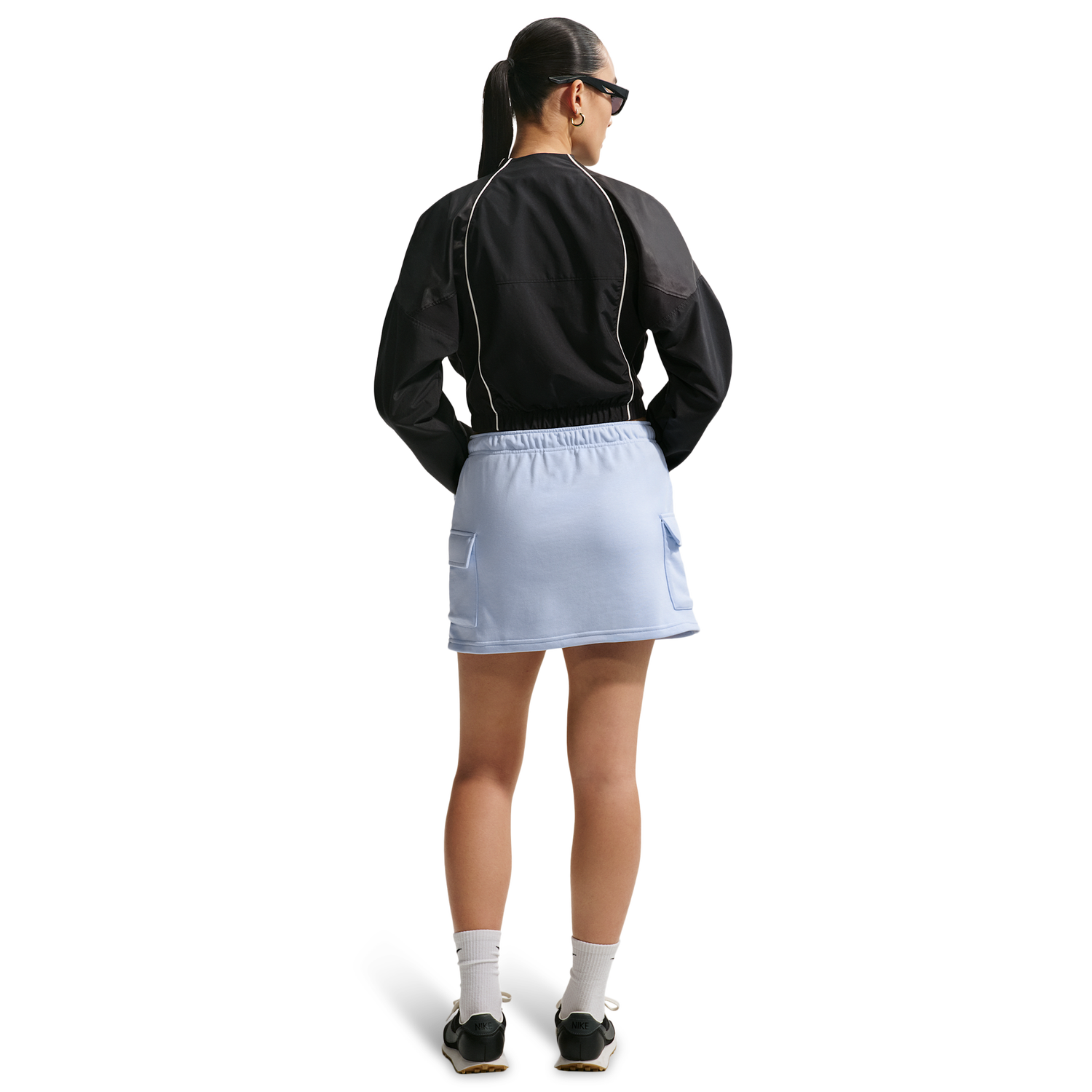 Nike NSW Phoenix Fleece Cargo Mini Skirt - Women's - Hydrogen Blue/Sail