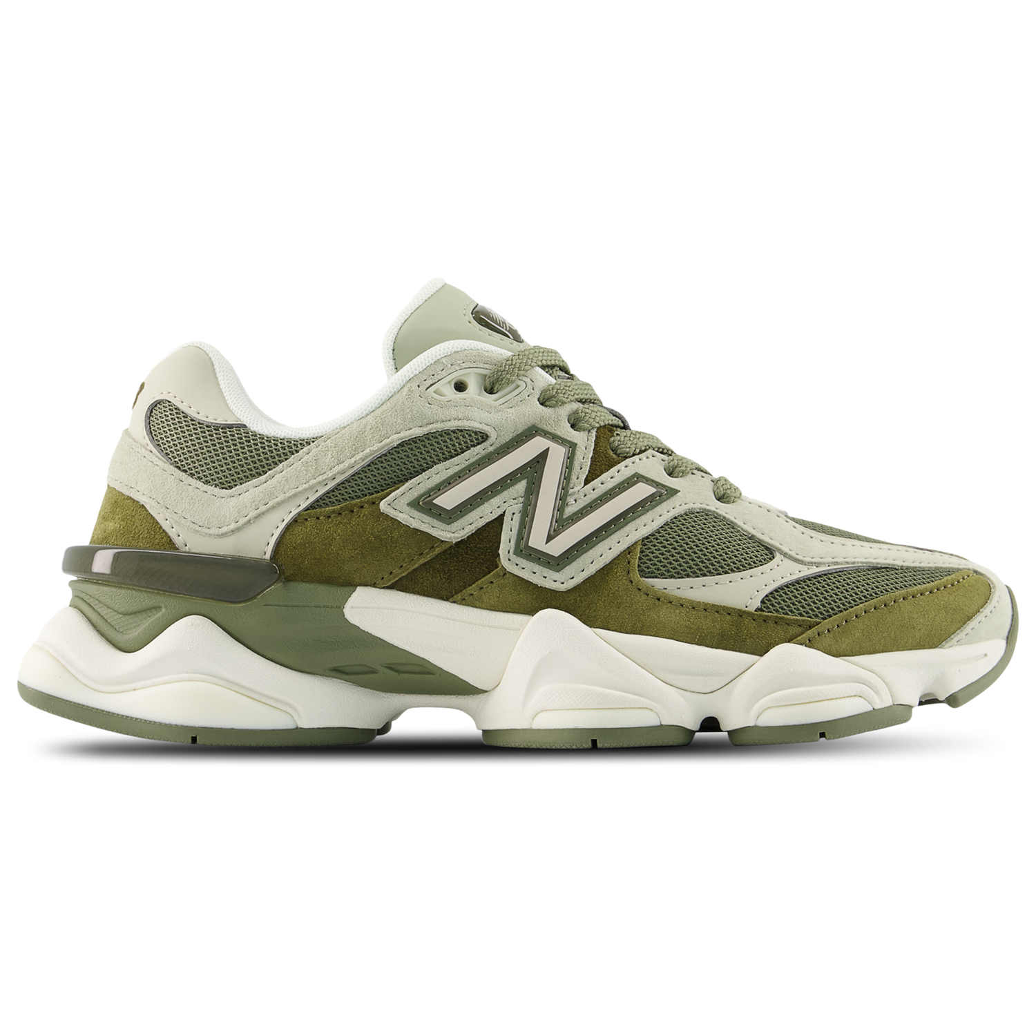 New Balance 9060 - Men's - White/Olivine/Dark Olivine