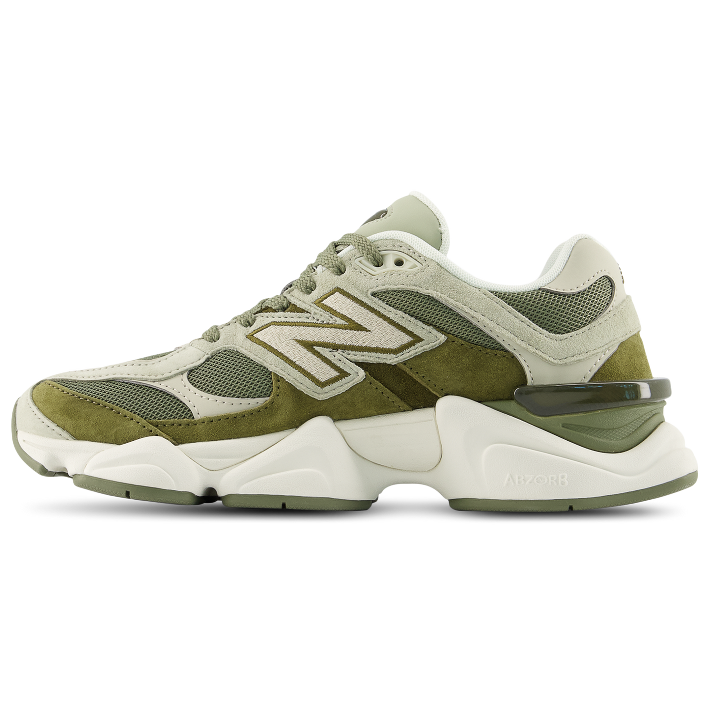 New Balance 9060 - Men's - White/Olivine/Dark Olivine