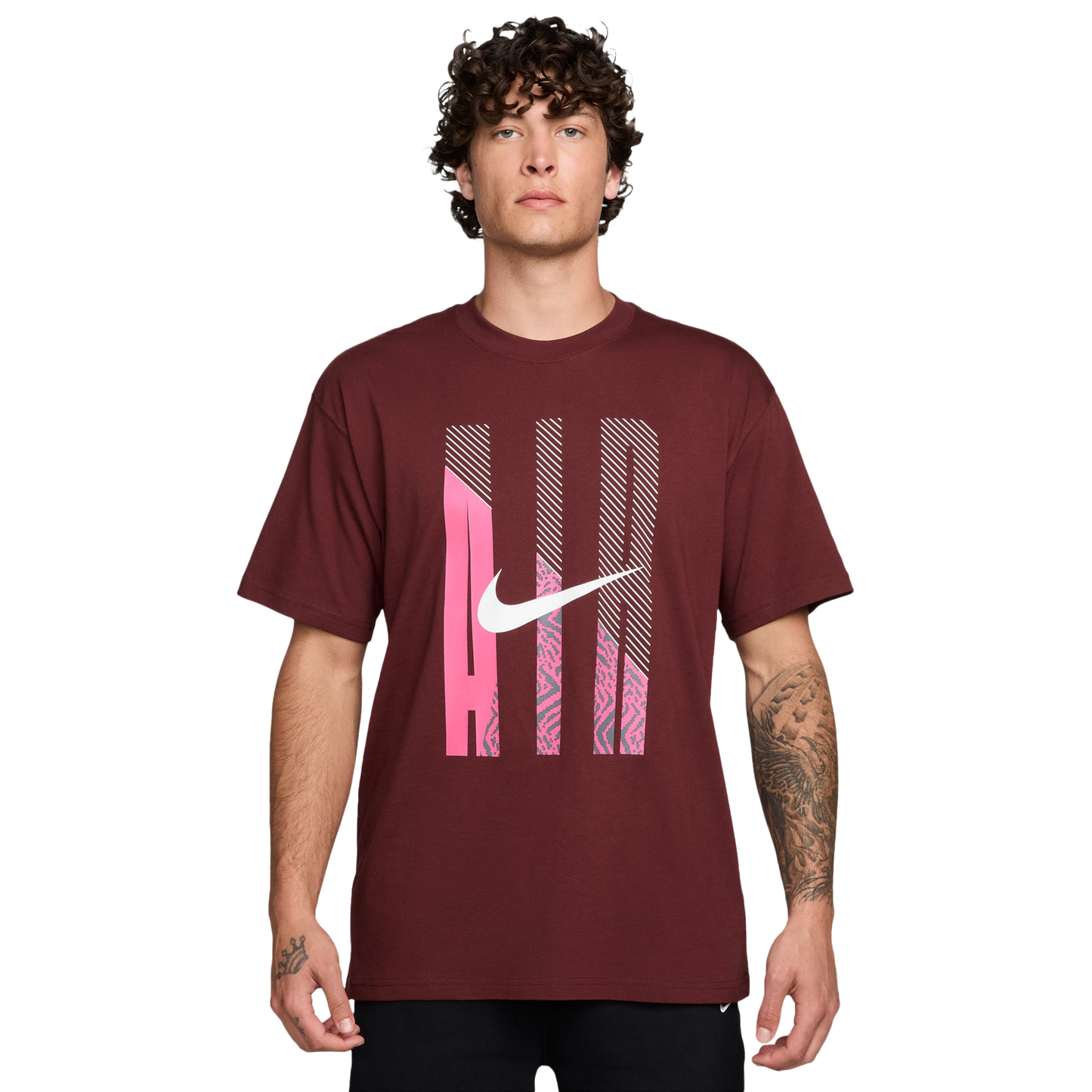 Nike M90 Air T-Shirt - Men's - Dark Team Red