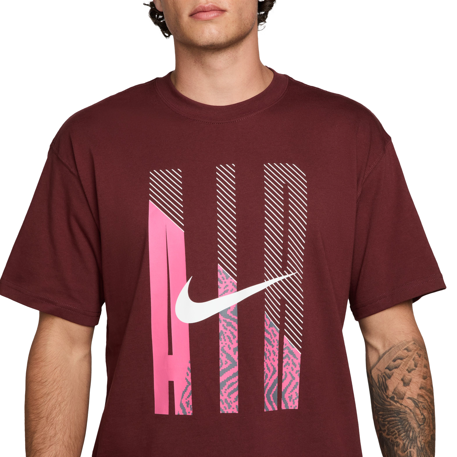 Nike M90 Air T-Shirt - Men's - Dark Team Red