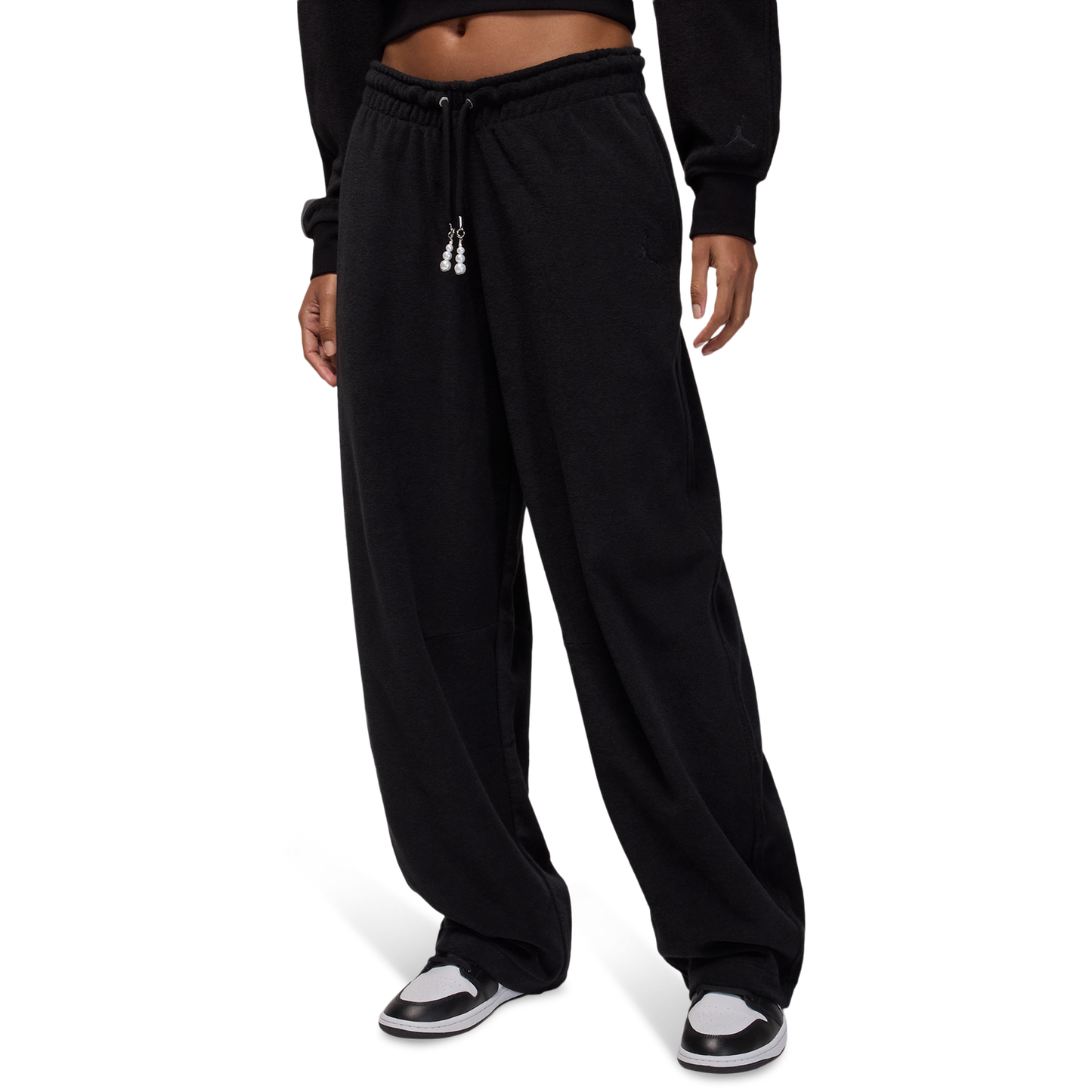 Jordan Flight Fleece Seasonal Barrel Pants - Women's - Black/Black