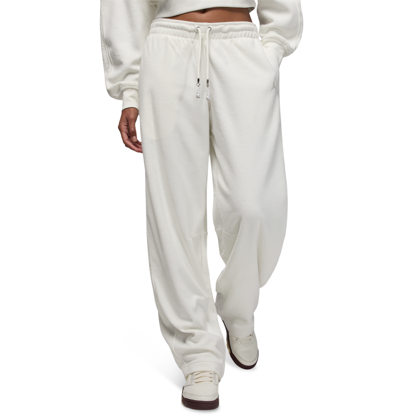 Jordan Flight Fleece Seasonal Barrel Pants - Women's - White/White