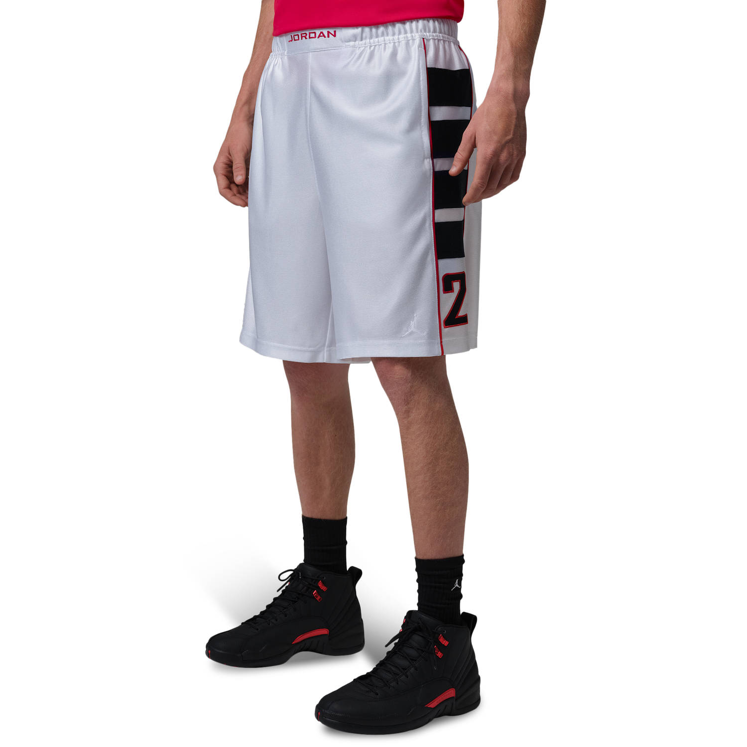 Jordan Essentials Cat Scratch Shorts - Men's - Black/White/White