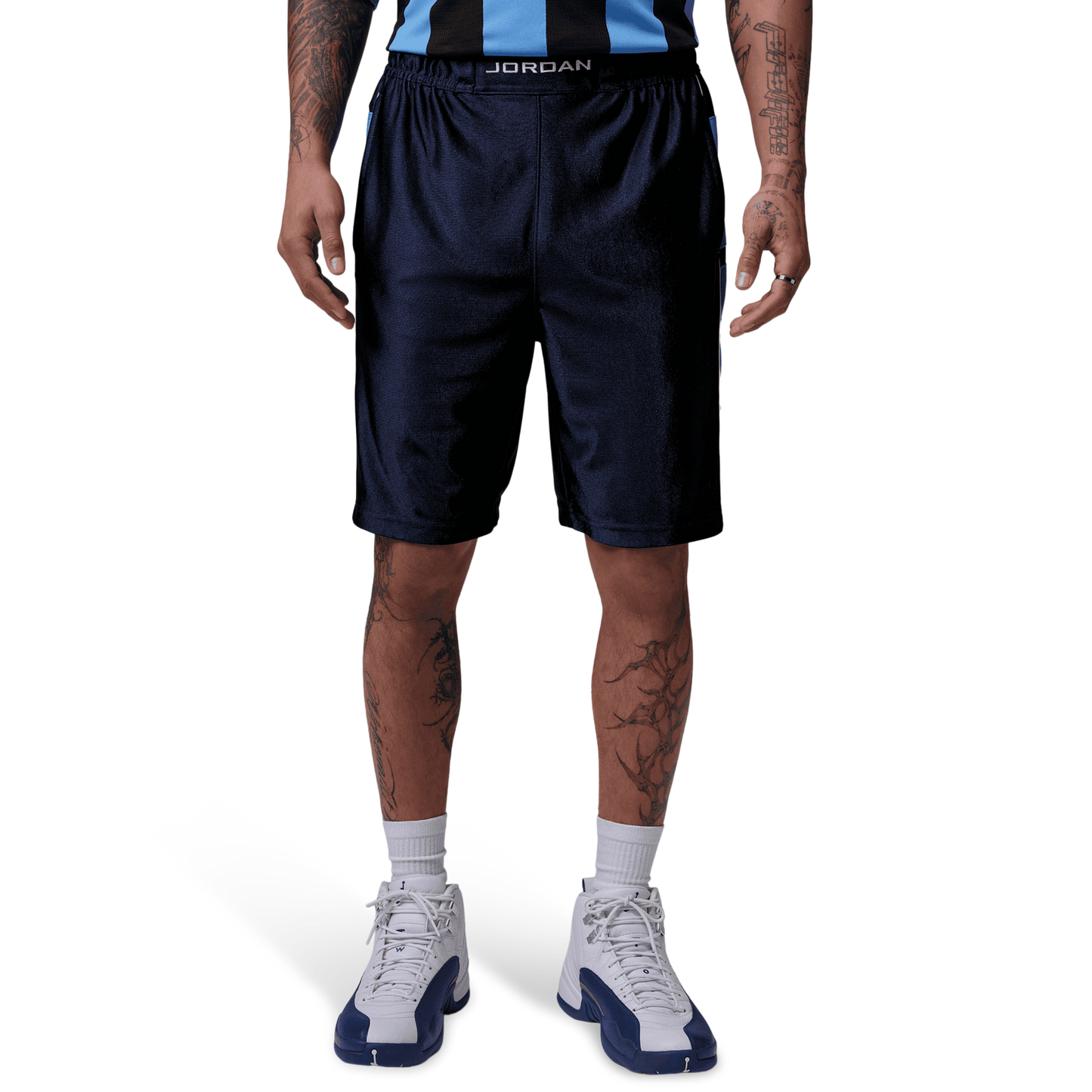 Jordan Essentials Cat Scratch Shorts - Men's - Midnight Navy/White/University Blue