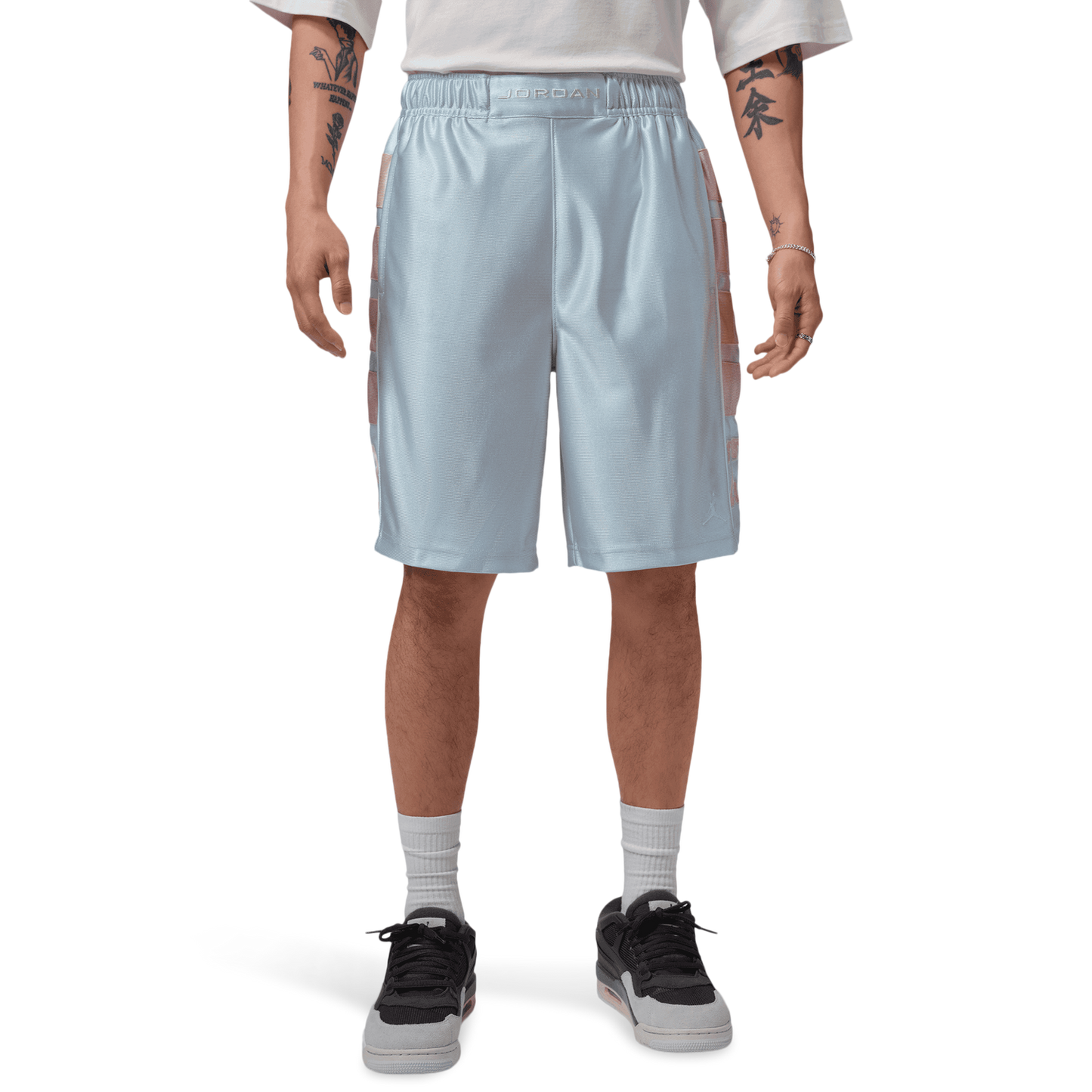 Jordan Essentials Cat Scratch Shorts - Men's - Aura/Iced Carmine