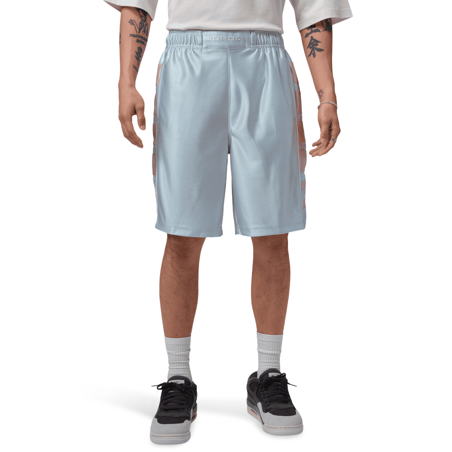 Jordan Essentials Cat Scratch Shorts - Men's - Aura/Iced Carmine