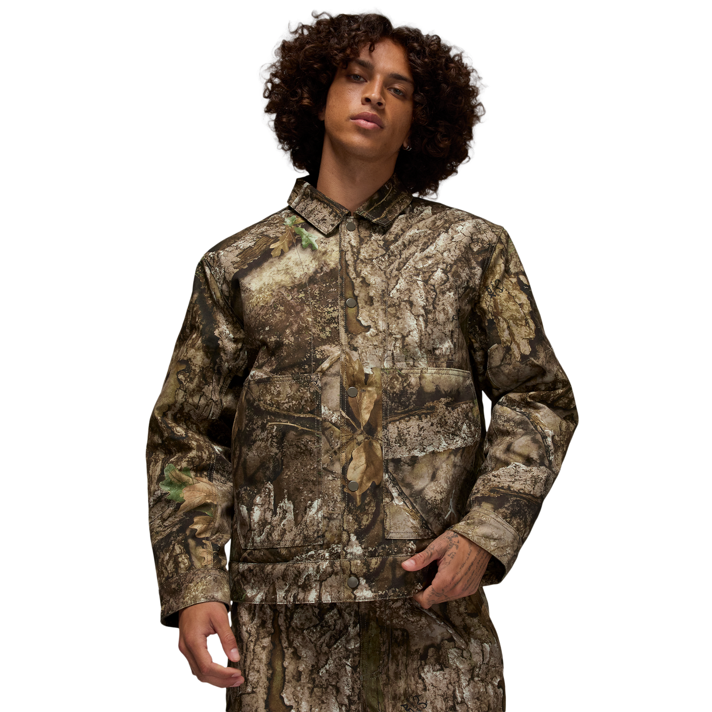 Jordan Flight Chi RLT Jacket - Men's - Sail/Medium Olive