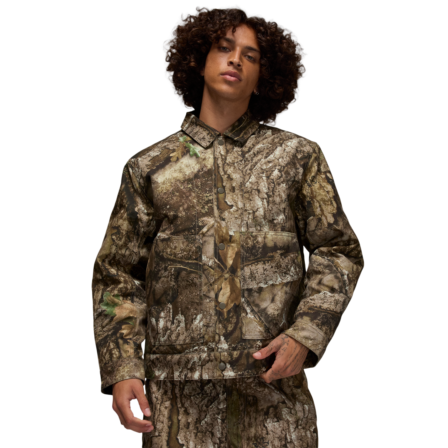 Jordan Flight Chi RLT Jacket - Men's - Sail/Medium Olive