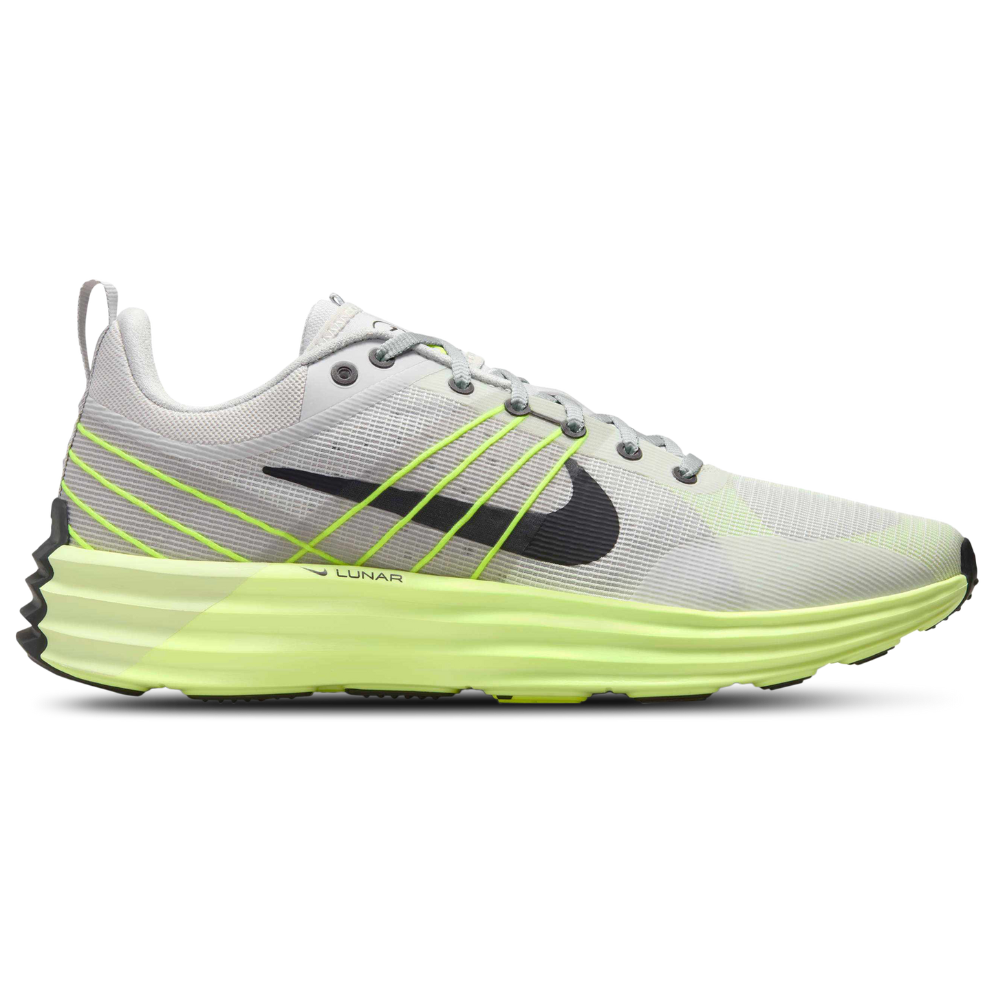 Nike Lunar Roam - Men's - Neutral Grey/Black/Volt