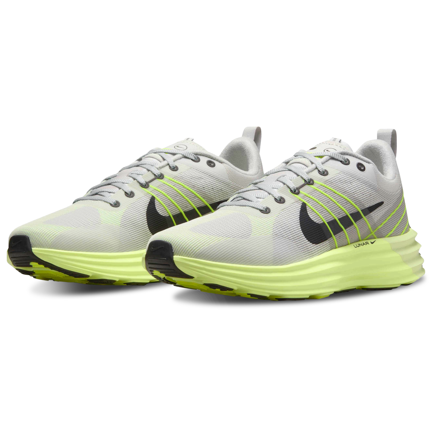 Nike Lunar Roam - Men's - Neutral Grey/Black/Volt