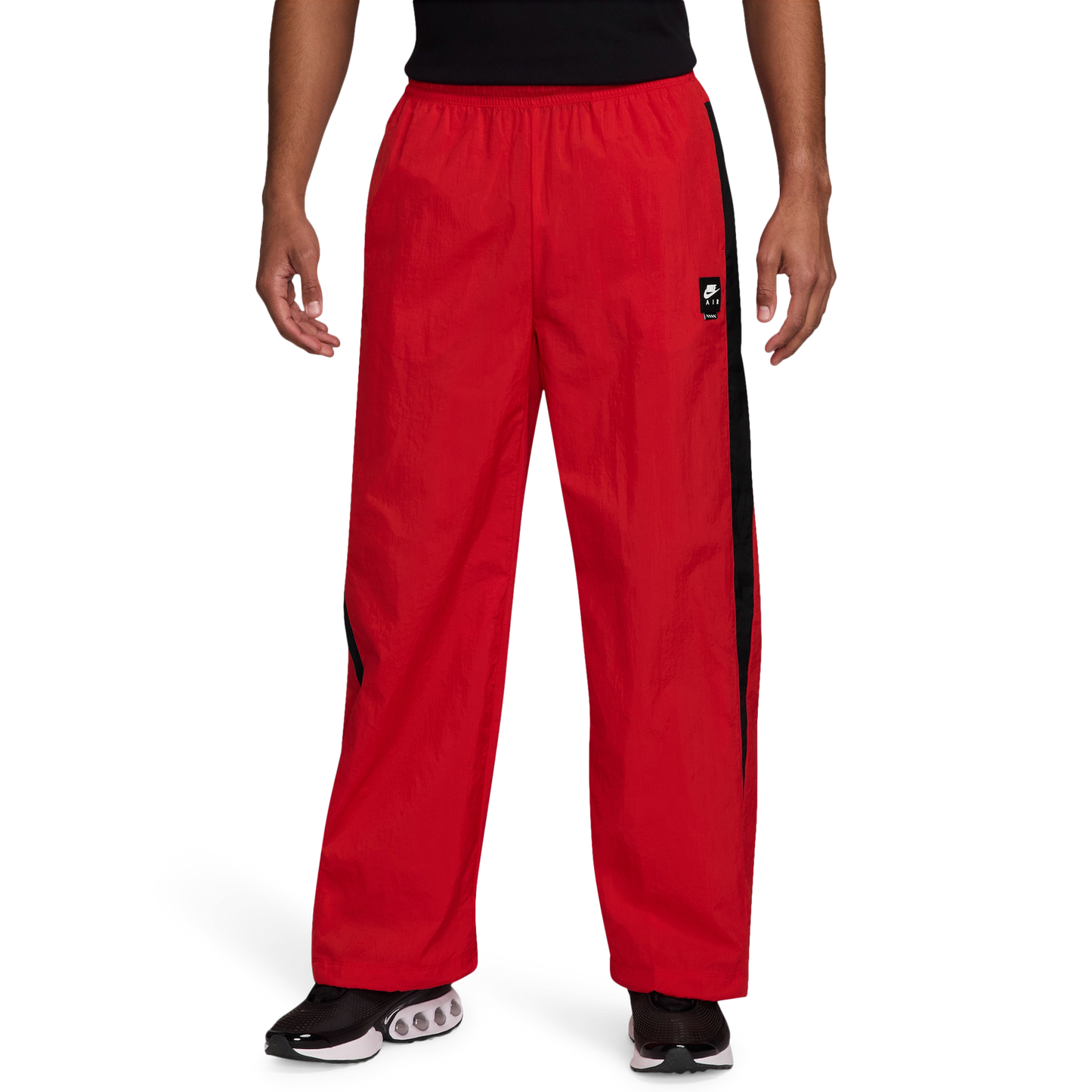 Nike Air Woven Track Pants - Men's - Black/University Red