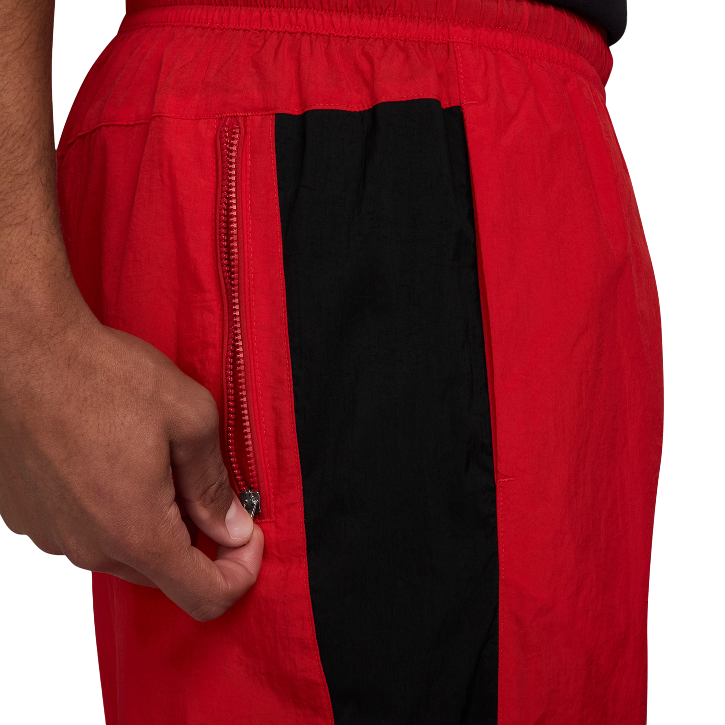 Nike Air Woven Track Pants - Men's - Black/University Red