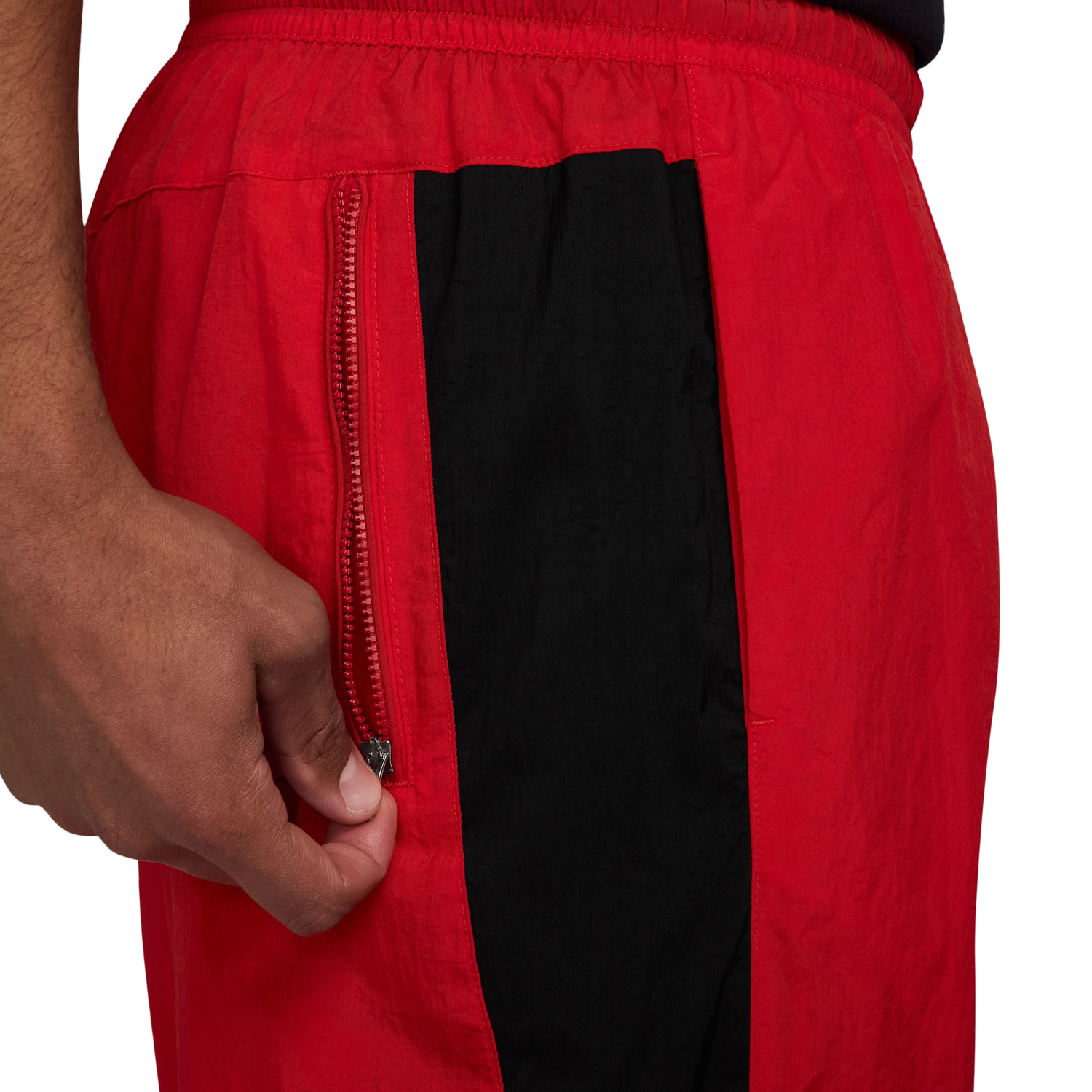 Nike Air Woven Track Pants - Men's - Black/University Red
