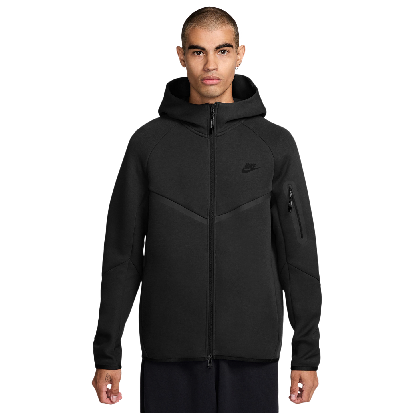 Nike Tech Fleece Full-Zip Windrunner Hoodie - Men's - Black/Black