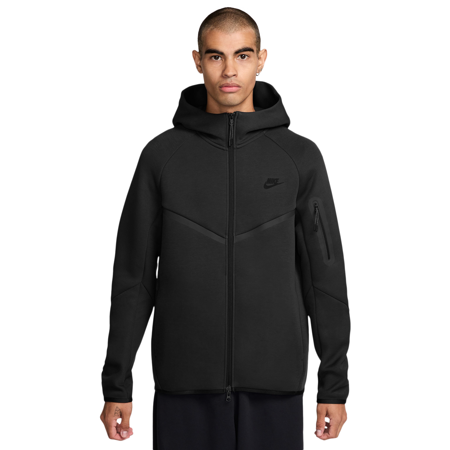 Nike Tech Fleece Full-Zip Windrunner Hoodie - Men's - Black/Black