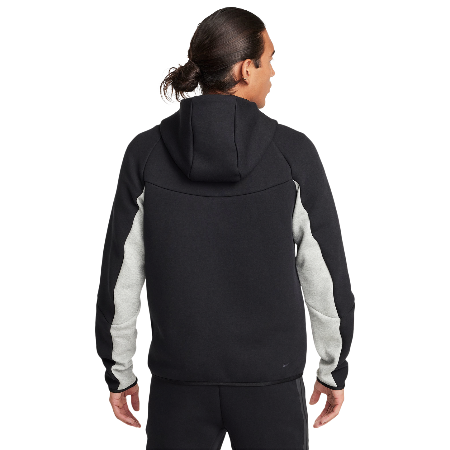 Nike Tech Fleece Full-Zip Windrunner Hoodie - Men's - Black/Grey