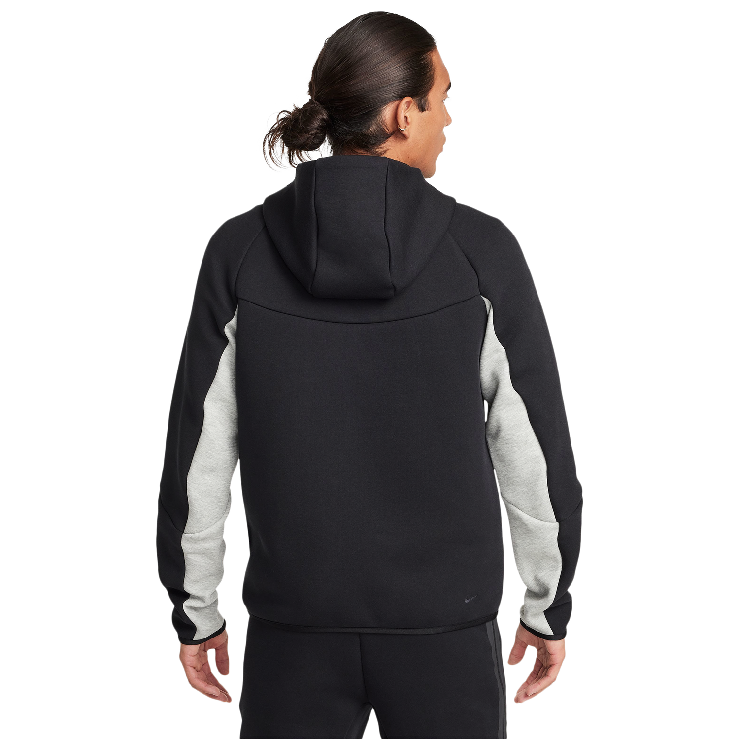 Nike Tech Fleece Full-Zip Windrunner Hoodie - Men's - Black/Grey