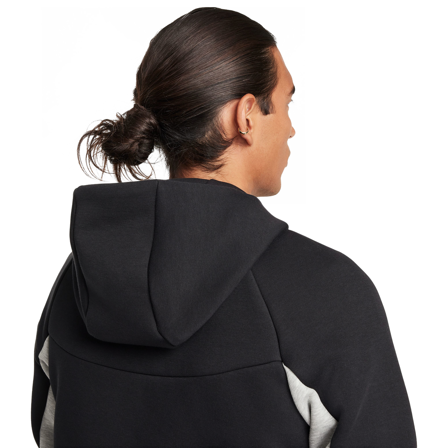 Nike Tech Fleece Full-Zip Windrunner Hoodie - Men's - Black/Grey