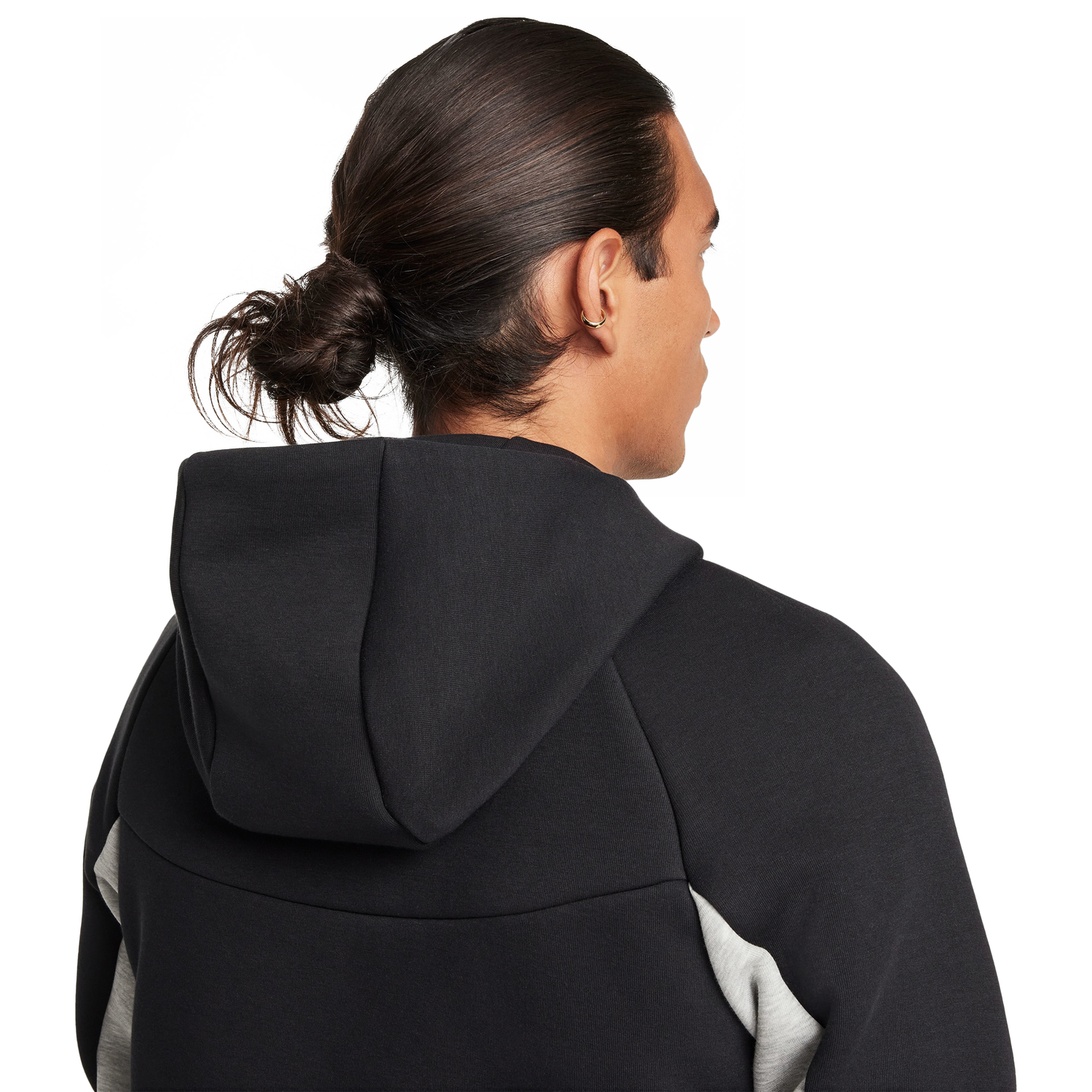 Nike Tech Fleece Full-Zip Windrunner Hoodie - Men's - Black/Grey