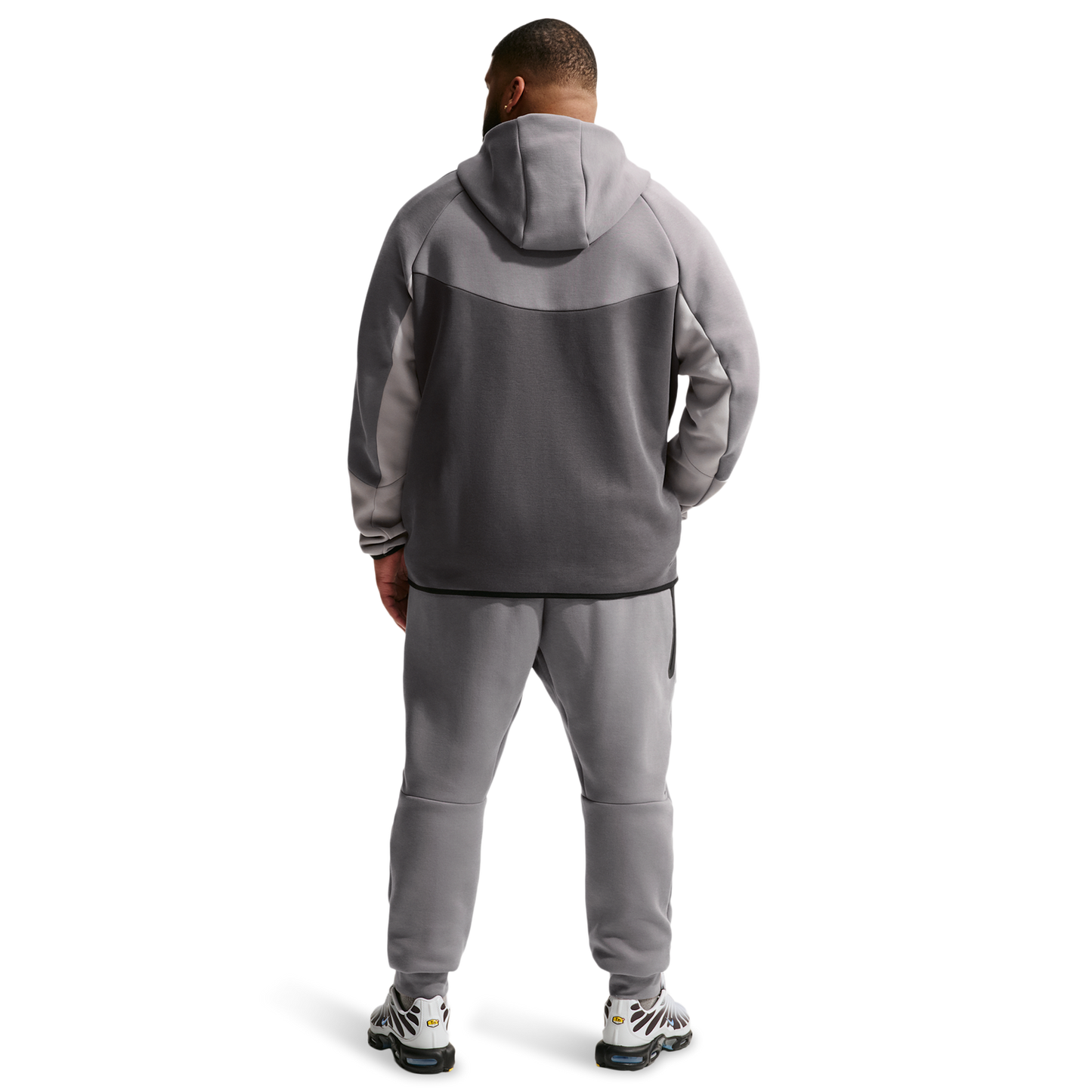 Nike Tech Fleece Full-Zip Windrunner Hoodie - Men's - Pencil Point/Medium Ash/College Grey