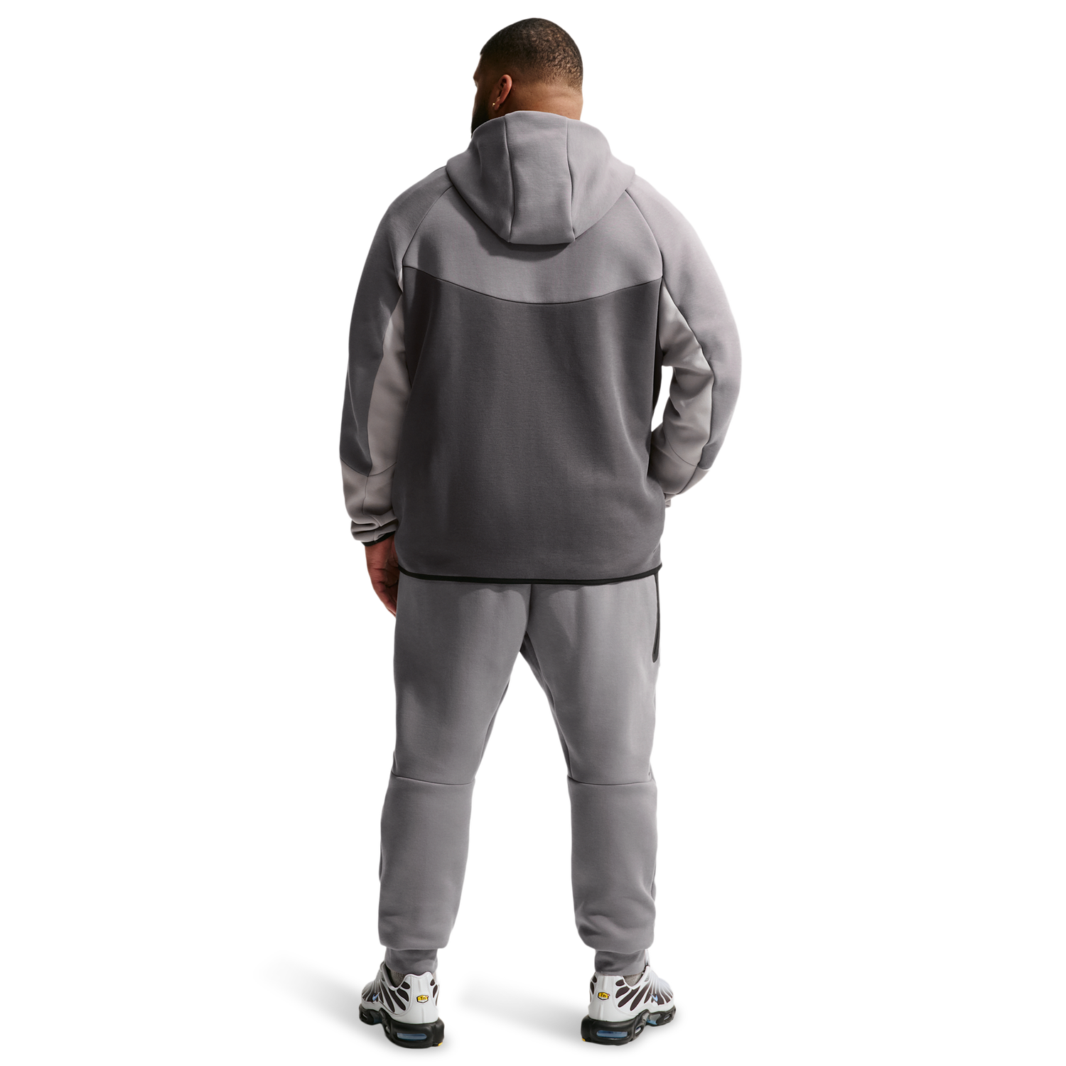 Nike Tech Fleece Full-Zip Windrunner Hoodie - Men's - Pencil Point/Medium Ash/College Grey