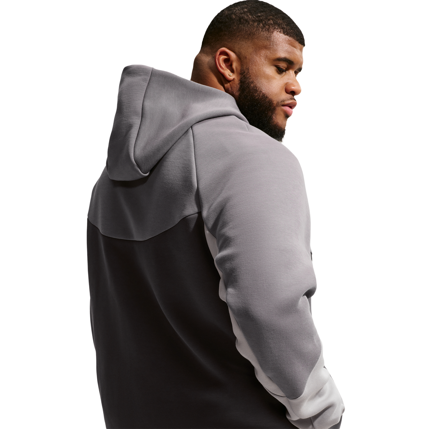 Nike Tech Fleece Full-Zip Windrunner Hoodie - Men's - Pencil Point/Medium Ash/College Grey