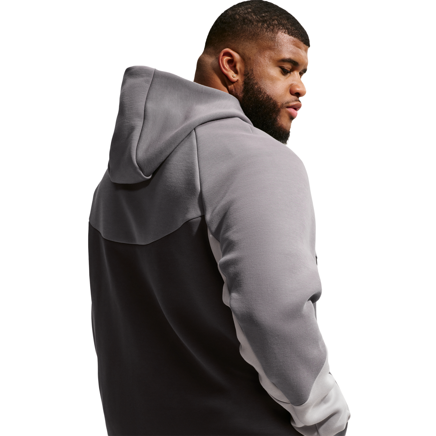 Nike Tech Fleece Full-Zip Windrunner Hoodie - Men's - Pencil Point/Medium Ash/College Grey