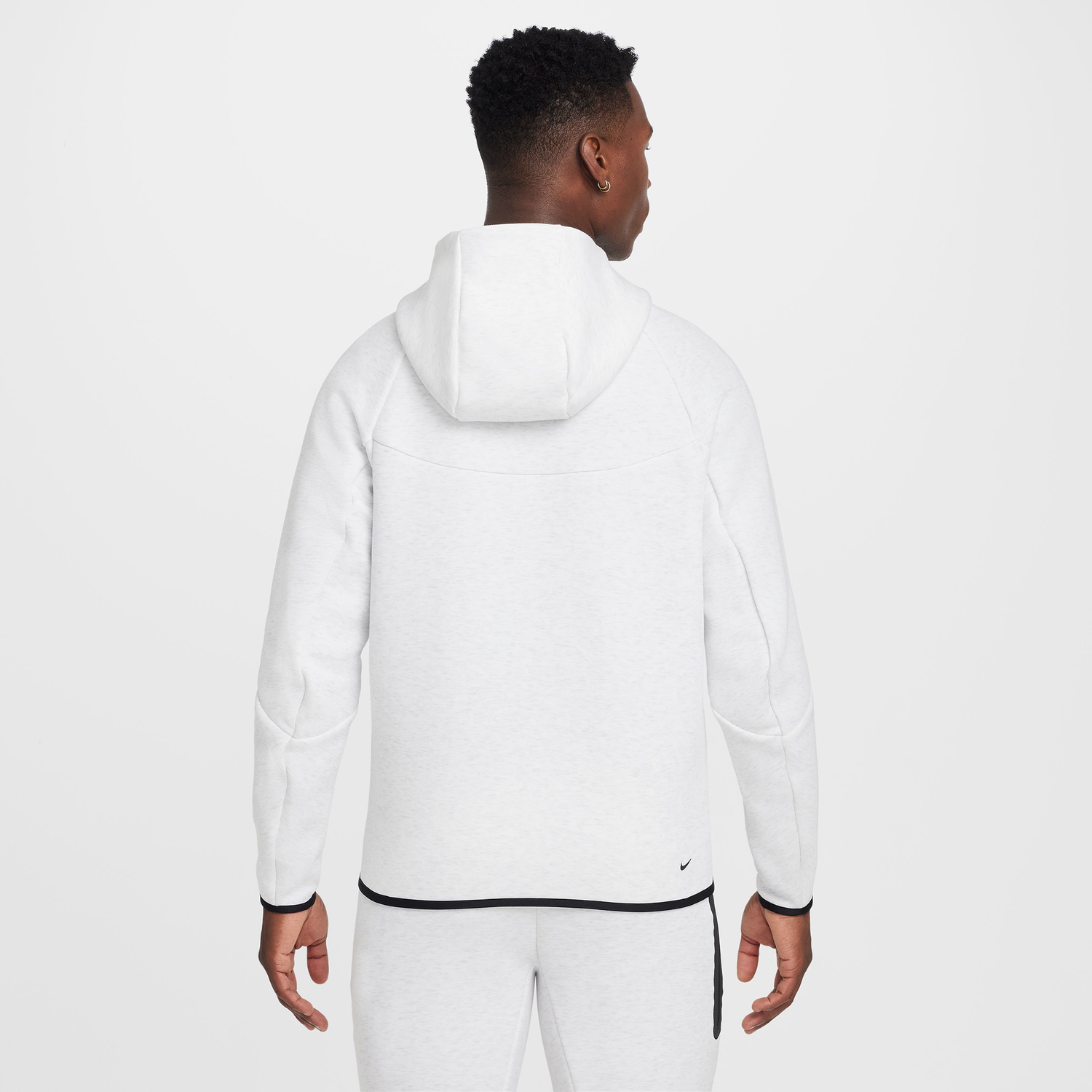 Nike Tech Fleece Full-Zip Windrunner Hoodie - Men's - Black/Birch