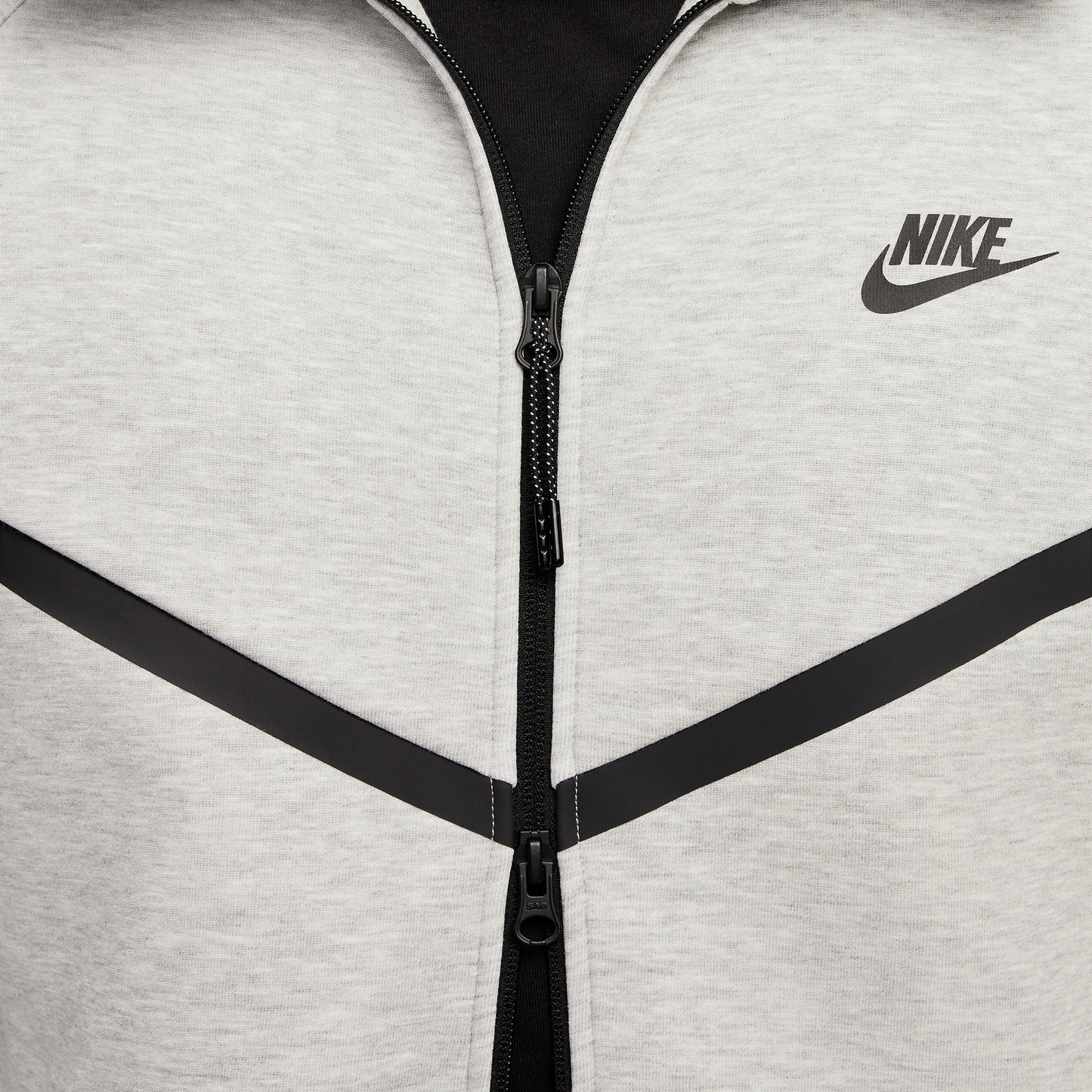 Nike Tech Fleece Full-Zip Windrunner Hoodie - Men's - Black/Dark Grey Heather