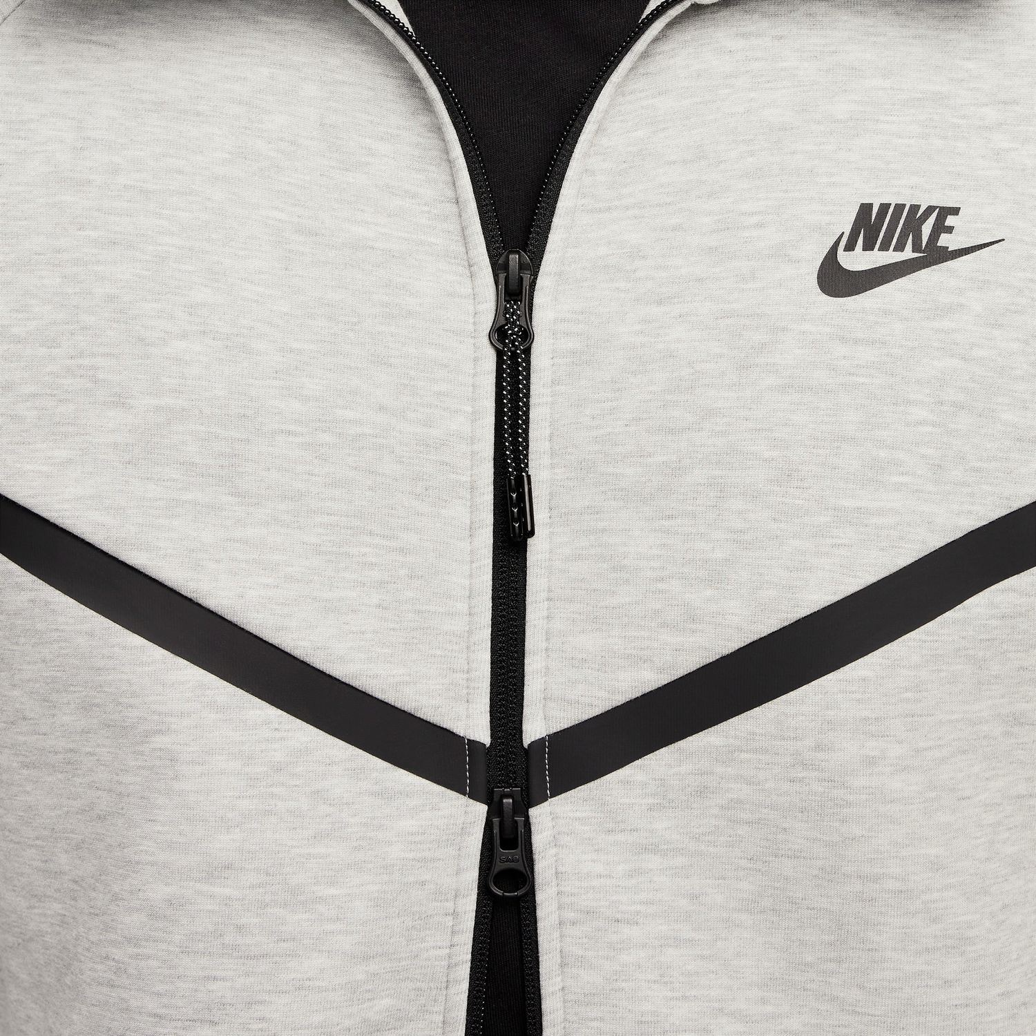 Nike Tech Fleece Full-Zip Windrunner Hoodie - Men's - Black/Dark Grey Heather