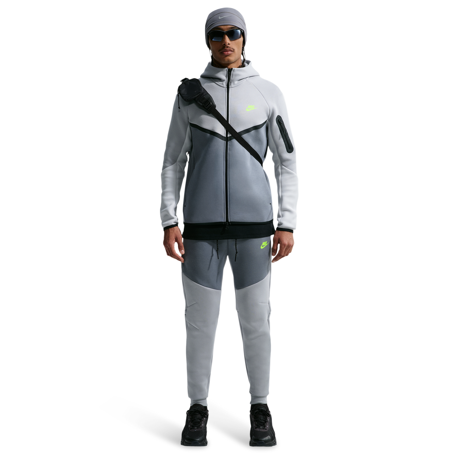Nike Tech Fleece Full-Zip Windrunner Hoodie - Men's - Lt Smoke Grey/Cool Grey/Photon Dust