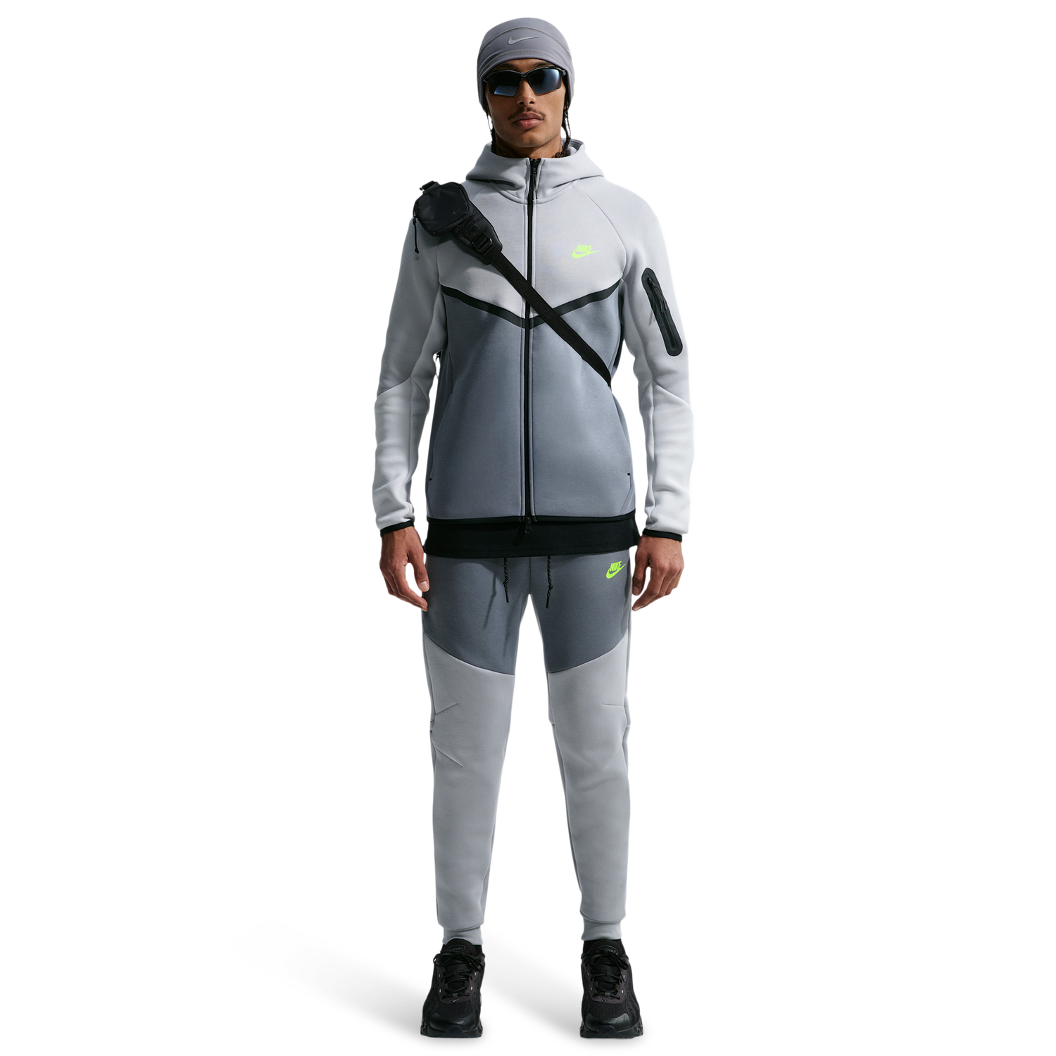 Nike Tech Fleece Full-Zip Windrunner Hoodie - Men's - Lt Smoke Grey/Cool Grey/Photon Dust