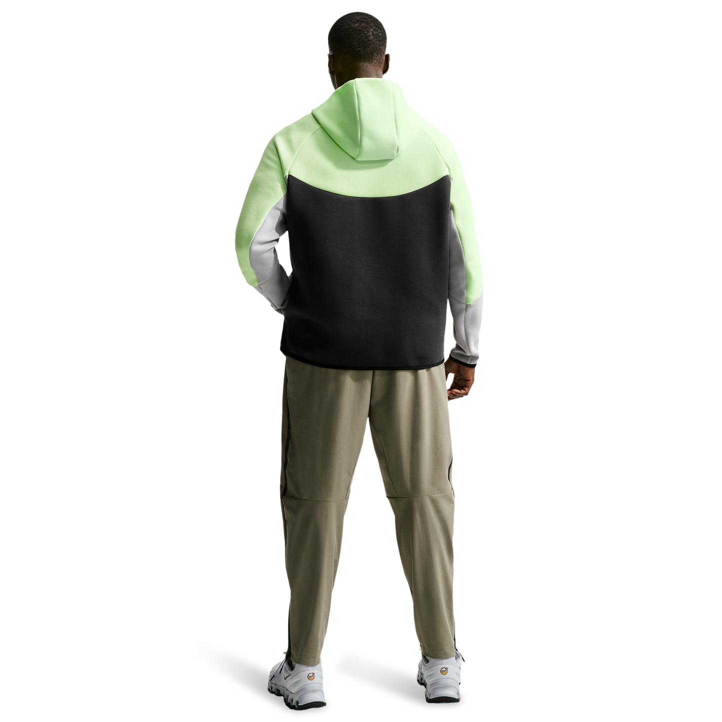 Nike Tech Fleece Full-Zip Windrunner Hoodie - Men's - Lt Liquid Lime/Anthracite/Lt Smoke Grey