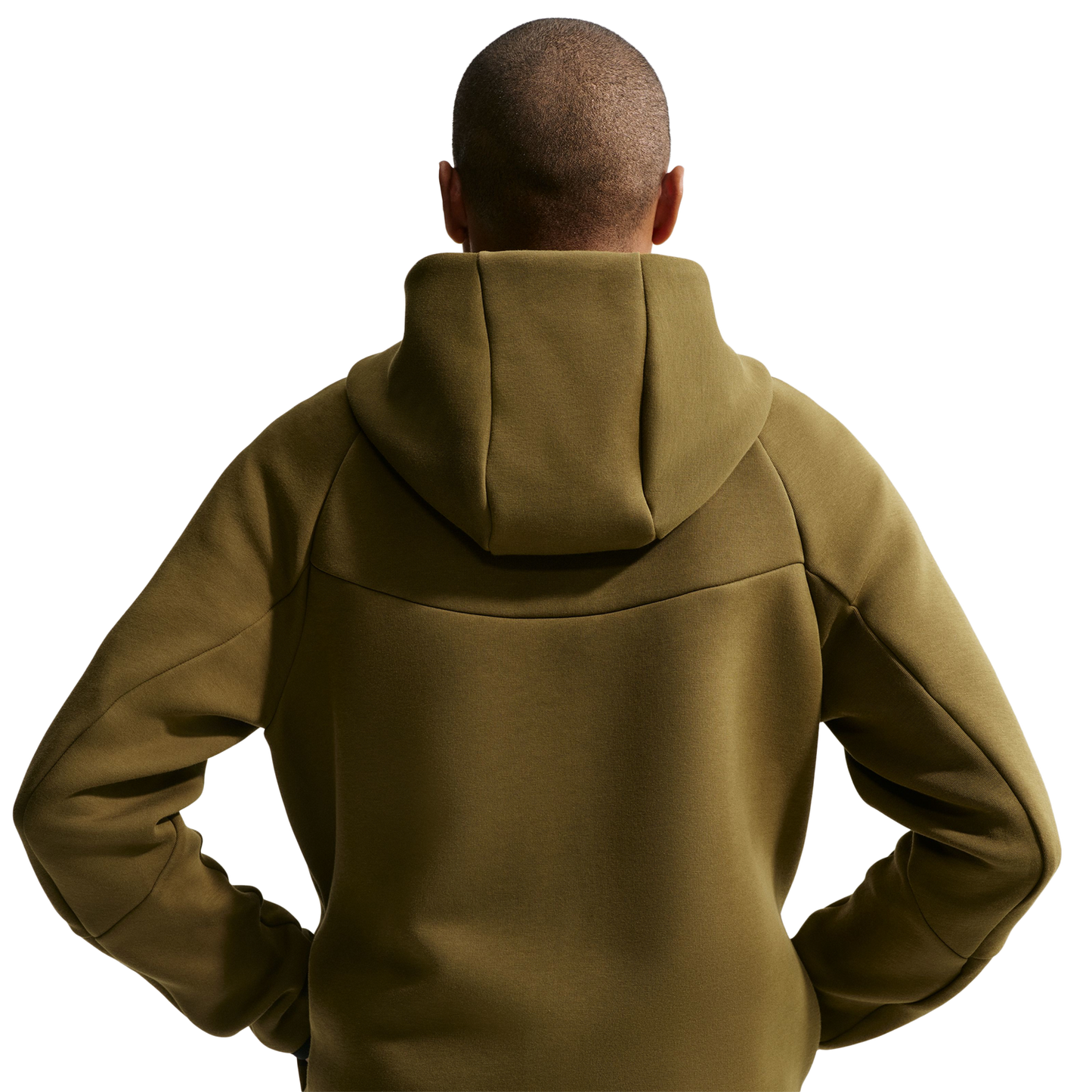 Nike Tech Fleece Full-Zip Windrunner Hoodie - Men's - Olive/Black