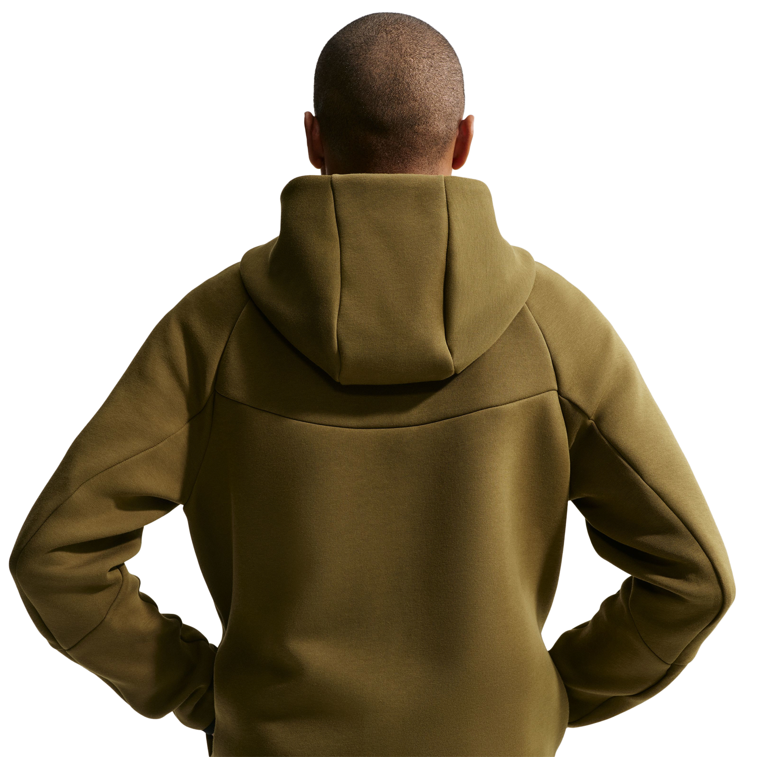 Nike Tech Fleece Full-Zip Windrunner Hoodie - Men's - Olive/Black
