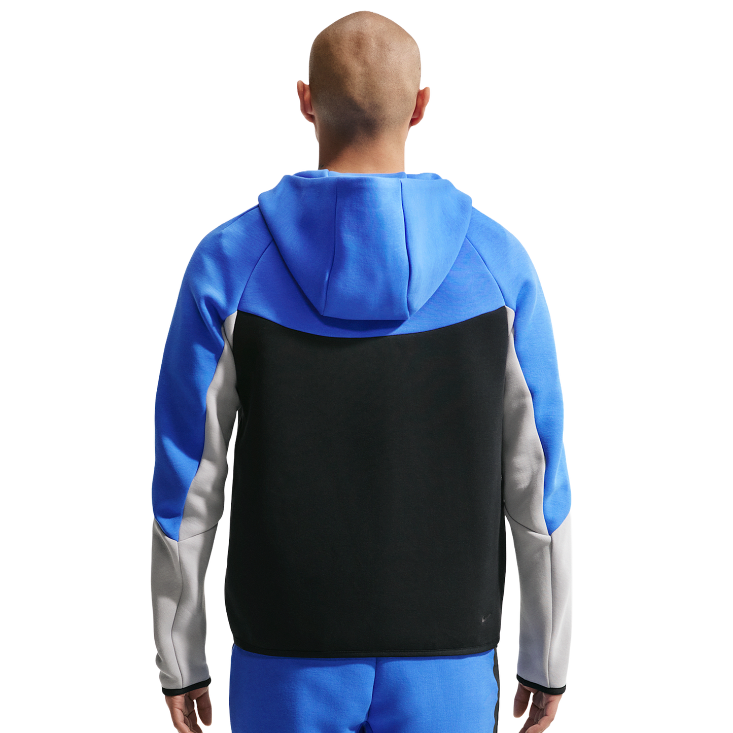 Nike Tech Fleece Full-Zip Windrunner Hoodie - Men's - Blue Crystal/Black/Lt Smoke Grey