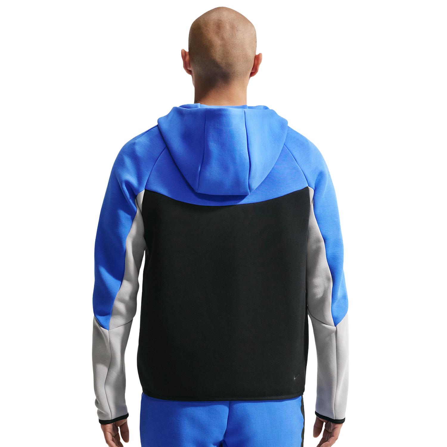 Nike Tech Fleece Full-Zip Windrunner Hoodie - Men's - Blue Crystal/Black/Lt Smoke Grey