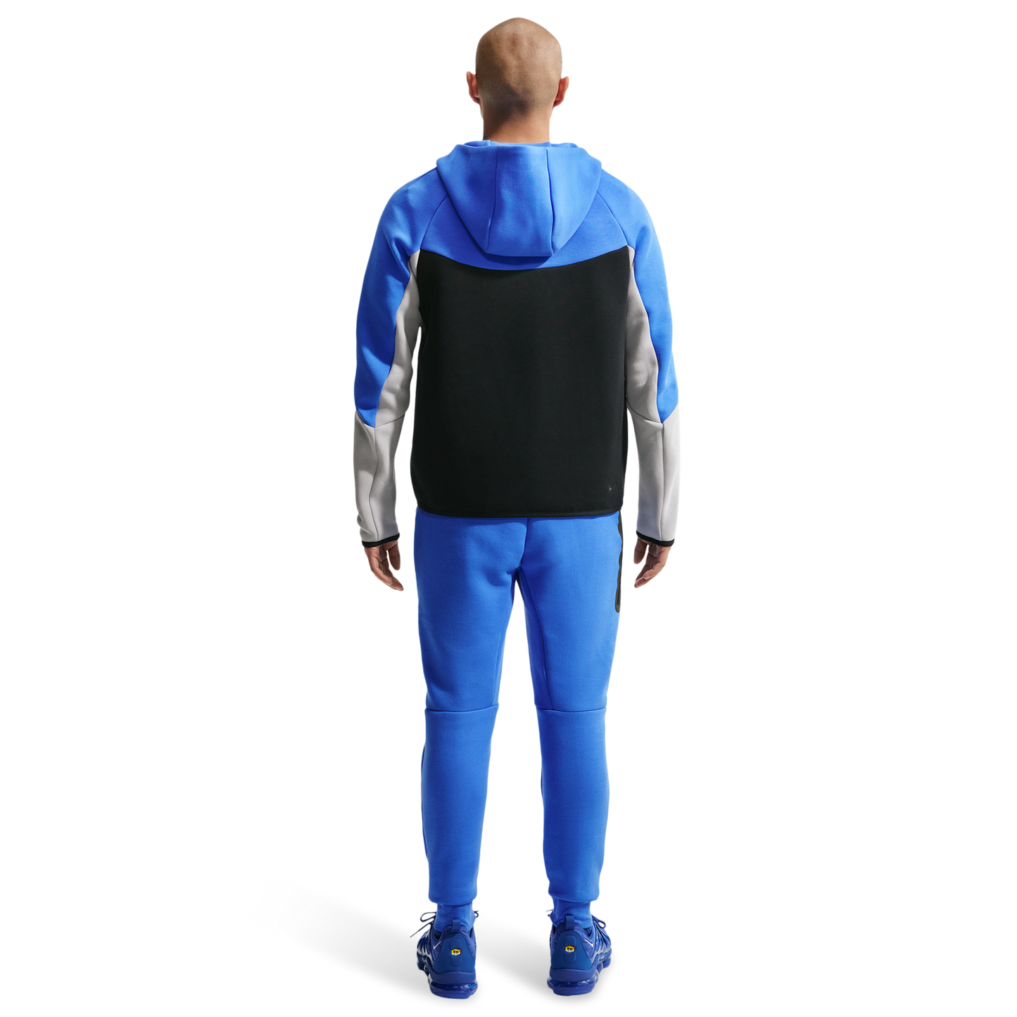 Nike Tech Fleece Full-Zip Windrunner Hoodie - Men's - Blue Crystal/Black/Lt Smoke Grey