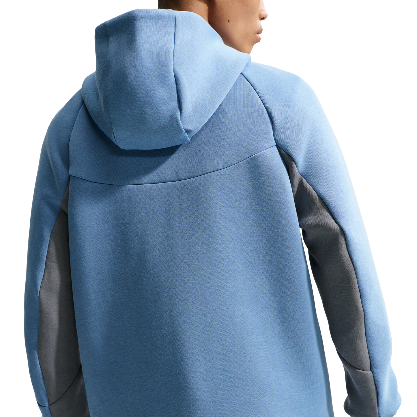 Nike Tech Fleece Full-Zip Windrunner Hoodie - Men's - Work Blue/Cool Grey/Black